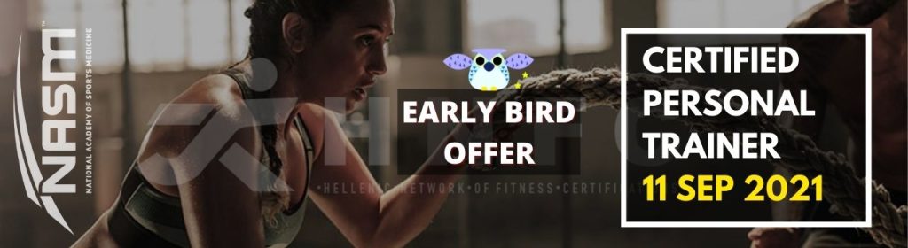 Certified Personal Trainer by NASM early bird offer