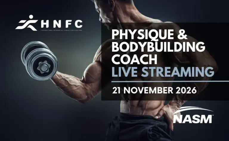 NASM Physique and Bodybuilding Coach — Live Streaming, 21 Νοεμβρίου 2026