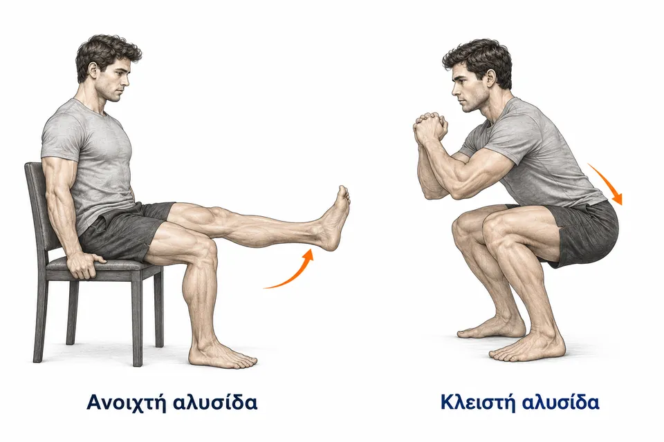 Ανοιχτή και κλειστή κινητική αλυσίδα