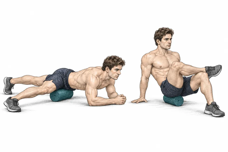 Εναλλακτικές εφαρμογές foam roller σε καμπτήρες ισχίου και γλουτούς