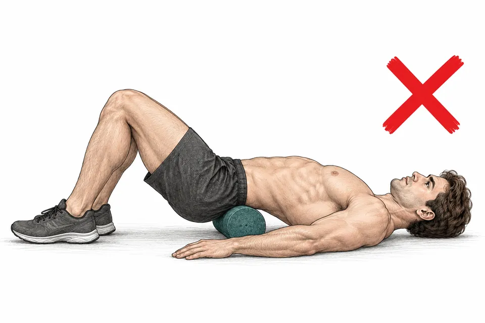 Λανθασμένη εφαρμογή foam roller απευθείας στην οσφυϊκή μοίρα
